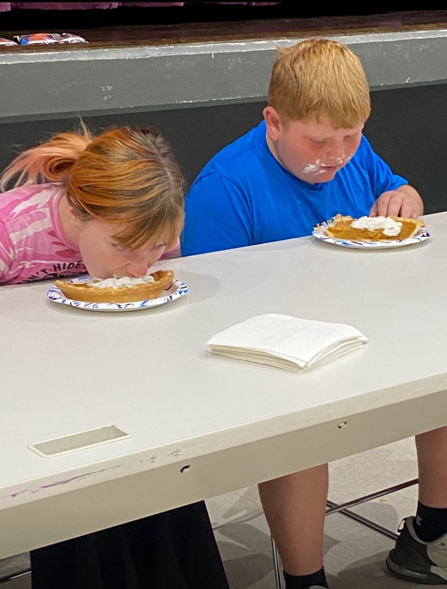 BradfordSLC's tweet photo. As a part of the “Make Mondays More Exciting” initiative, national dessert day was celebrated with a pie eating contest. Here’s a few snapshots of the eaters! 🥧 https://t.co/dtxR153ml5
