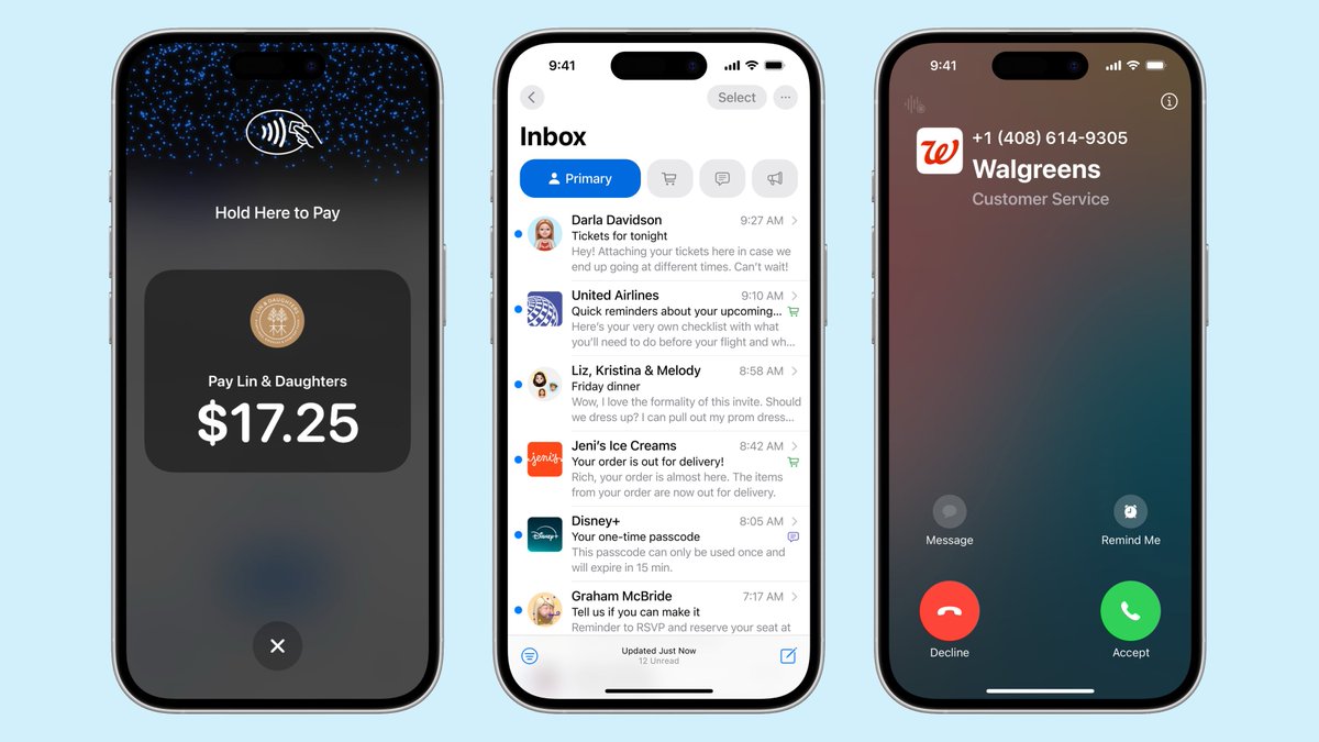 MacRumors's tweet photo. Apple Will Let Verified Businesses Display Logos in Apps Like Mail, Phone, and Wallet https://t.co/7FKqO9kM3j https://t.co/1ztkbwgdGG