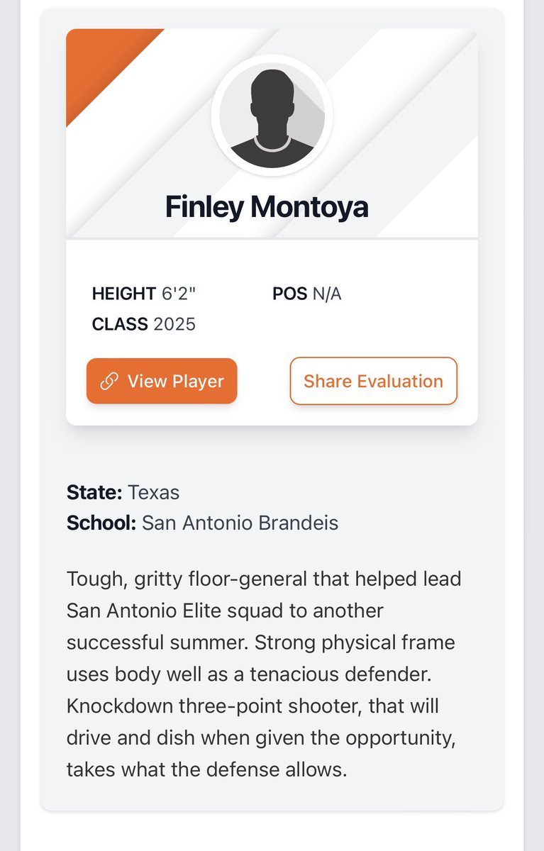 Finley_Montoya's tweet photo. Thank you @PrepHoopsTX for the write up! @BrandeisHoops @SAHoopsElite @theoneeyedscout https://t.co/nOUAxjQ6g0