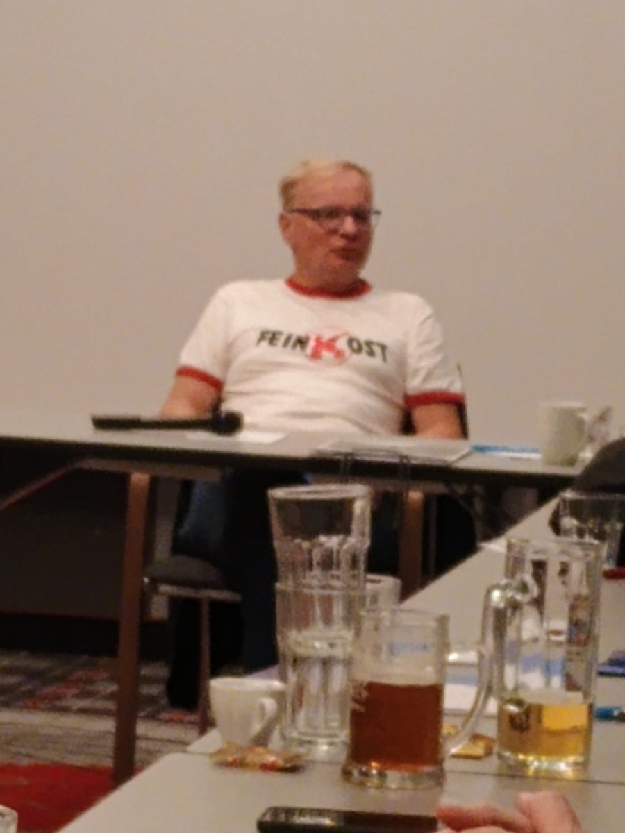 Uwe Steimle zum Abschluss der Klausur. Morgen geht's weiter nach Potsdam.