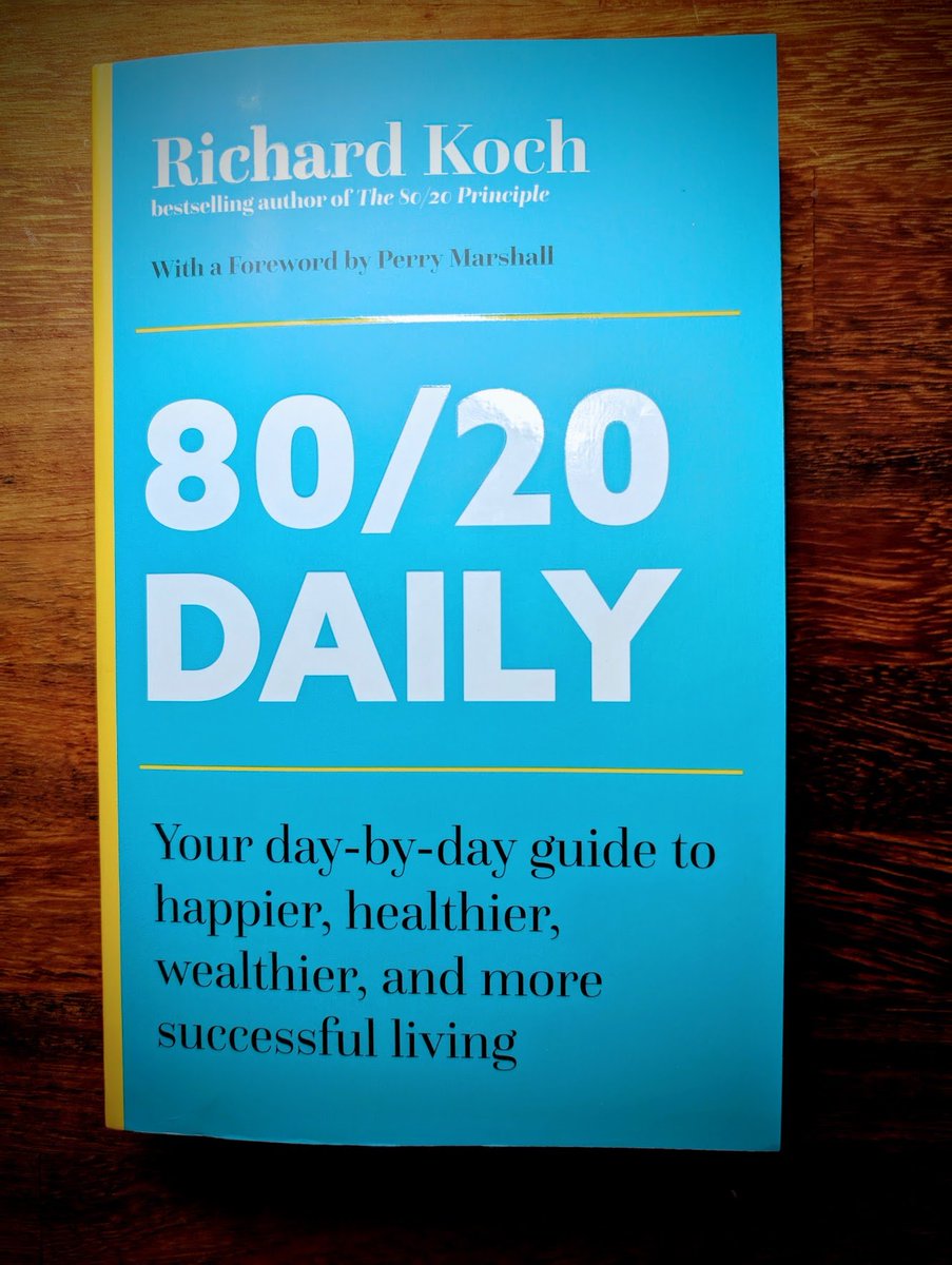 Arrived this evening - thanks <a href="/RichardKoch8020/">Richard Koch</a>!

Looking forward to getting stuck in &amp; learning yet more from you...

Get your copy here ->> amazon.co.uk/Daily-Day-Day-…