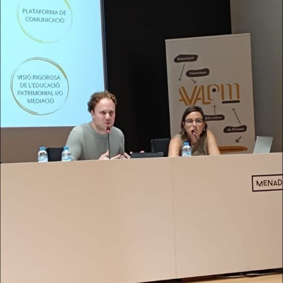 Oriol Gasulla y Neus Sagristà impartieron la sesión "EDUCACIÓ PATRIMONIAL I ESCOLA: UNA VISIÓ DES DE L’ACEP." en #relacionart2024, organizado por <a href="/avalemeducacion/">AVALEM</a> Una oportunidad para dar a conocer la ACEP y de descubrir otras compañeras y proyectos alentadores. #arteyeducacion
