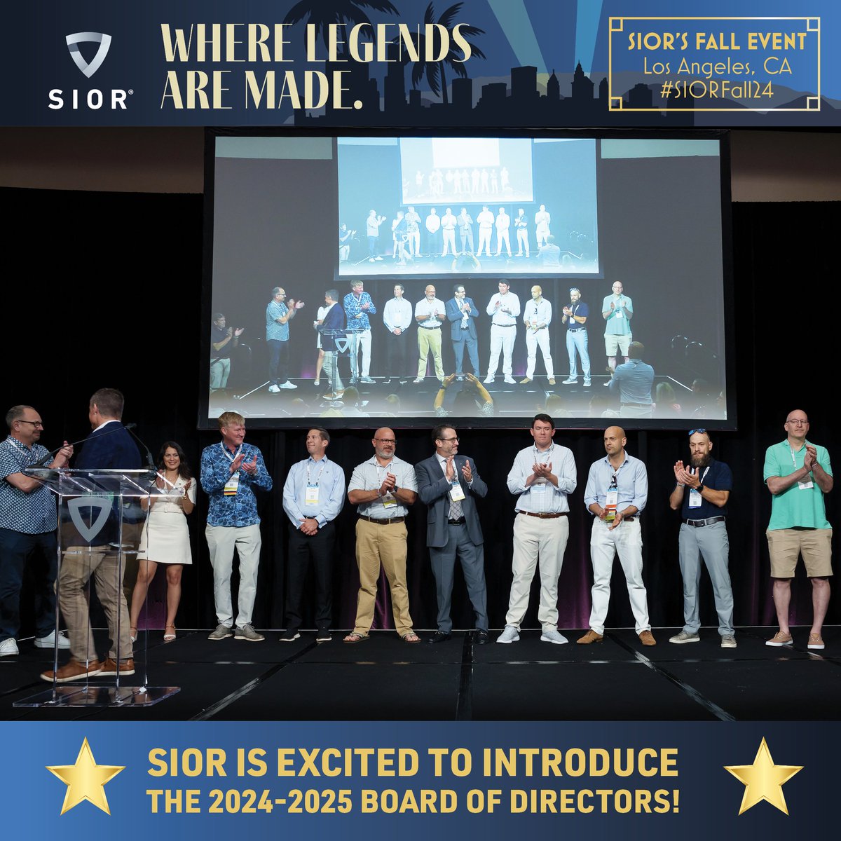 Give a big blockbuster welcome to our newly inducted #SIOR Board of Directors! We can't wait to see your leadership shine. Congratulations to all! #SIORFall24 #WhereLegendsAreMade