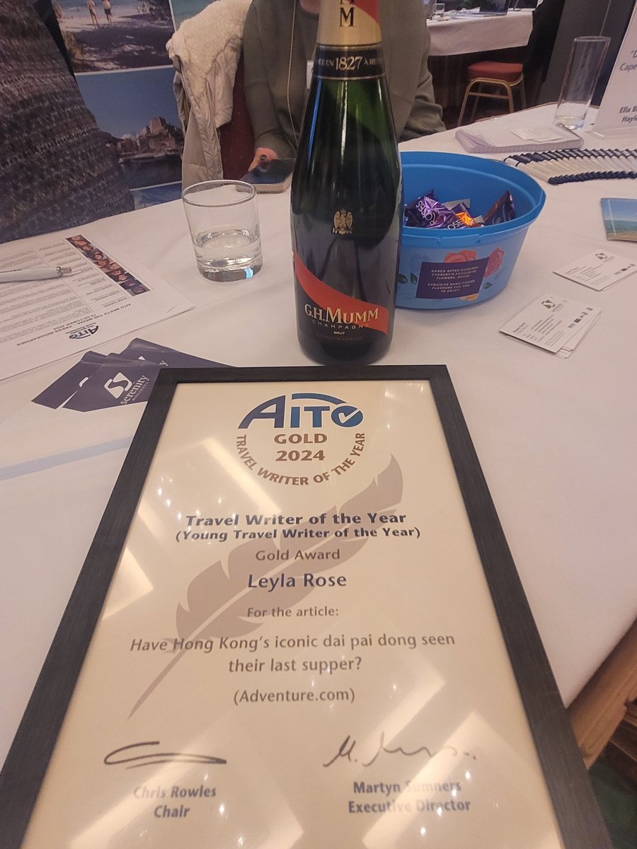 Meera Dattani (@no_fixed_plans) on Twitter photo Fantastic night catching up at <a href="/AITOHQ/">AITO</a> Travel Writer of the Year awards yday. So great to see <a href="/elliefazan/">eleanor fazan</a> & Holly Budge pick up their awards for Adventure.com stories too & chuffed to collect on behalf of <a href="/leylarosewrites/">Leyla Rose</a>. And congrats to other friends & colleagues! 🍾 Fantastic night catching up at <a href="/AITOHQ/">AITO</a> Travel Writer of the Year awards yday. So great to see <a href="/elliefazan/">eleanor fazan</a> & Holly Budge pick up their awards for Adventure.com stories too & chuffed to collect on behalf of <a href="/leylarosewrites/">Leyla Rose</a>. And congrats to other friends & colleagues! 🍾