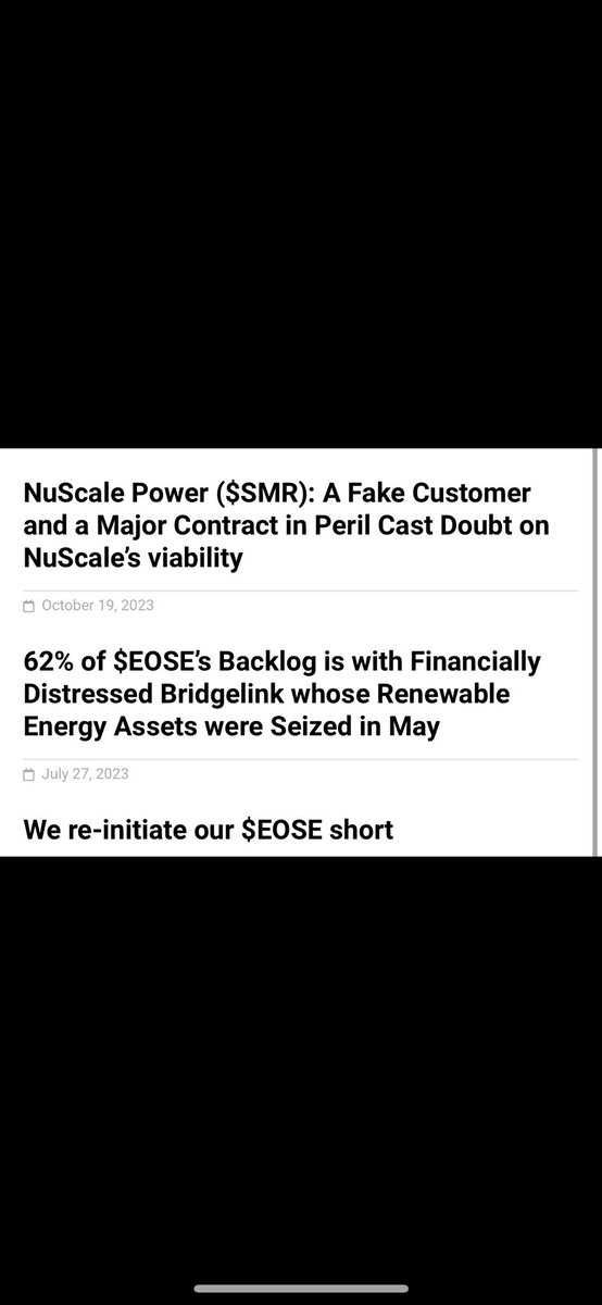 $smr $eose is it now clear to everyone when @icebergresearch go short you go long.