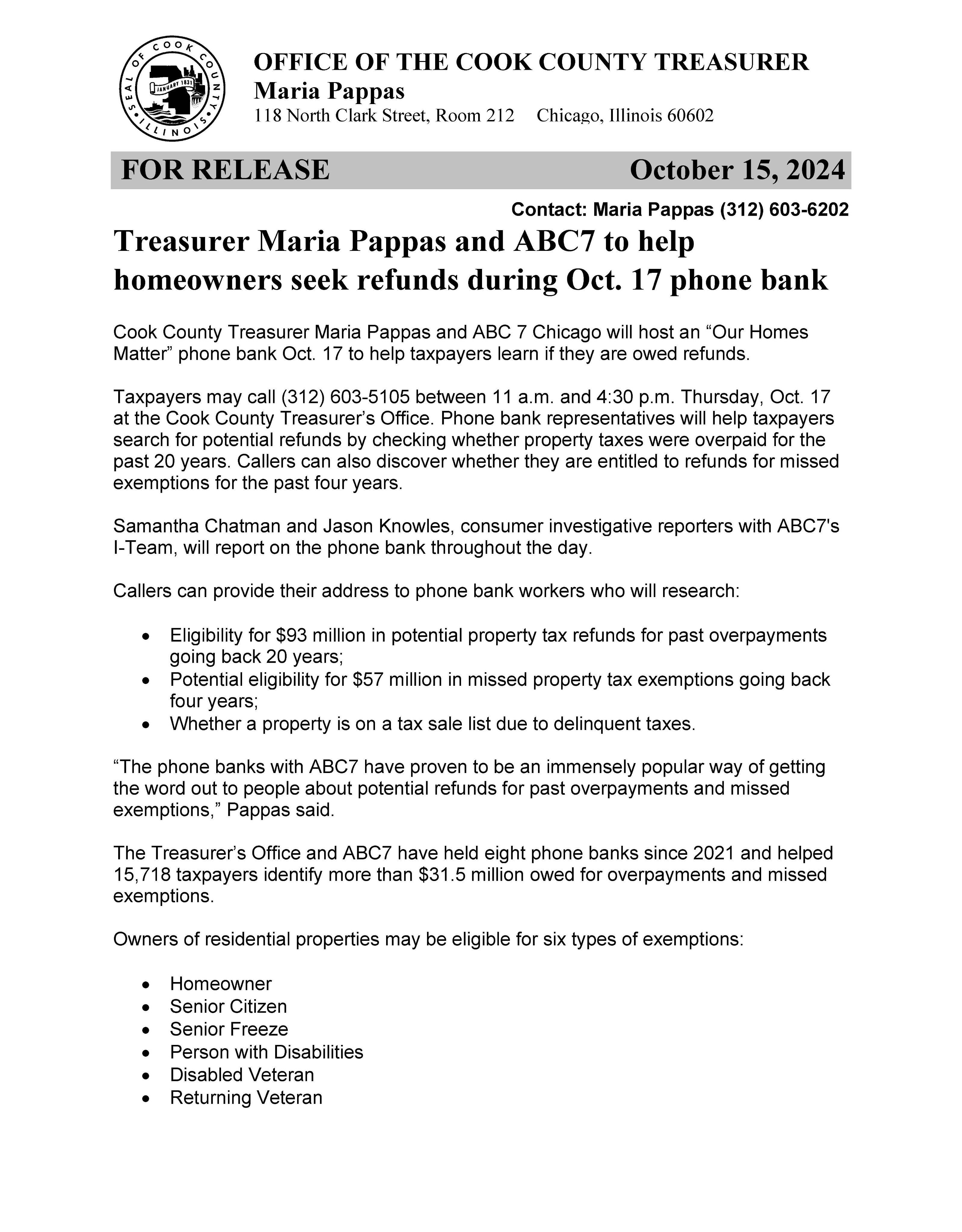 Senator Laura Fine on X: &ldquo;If you think you are owed a property tax 