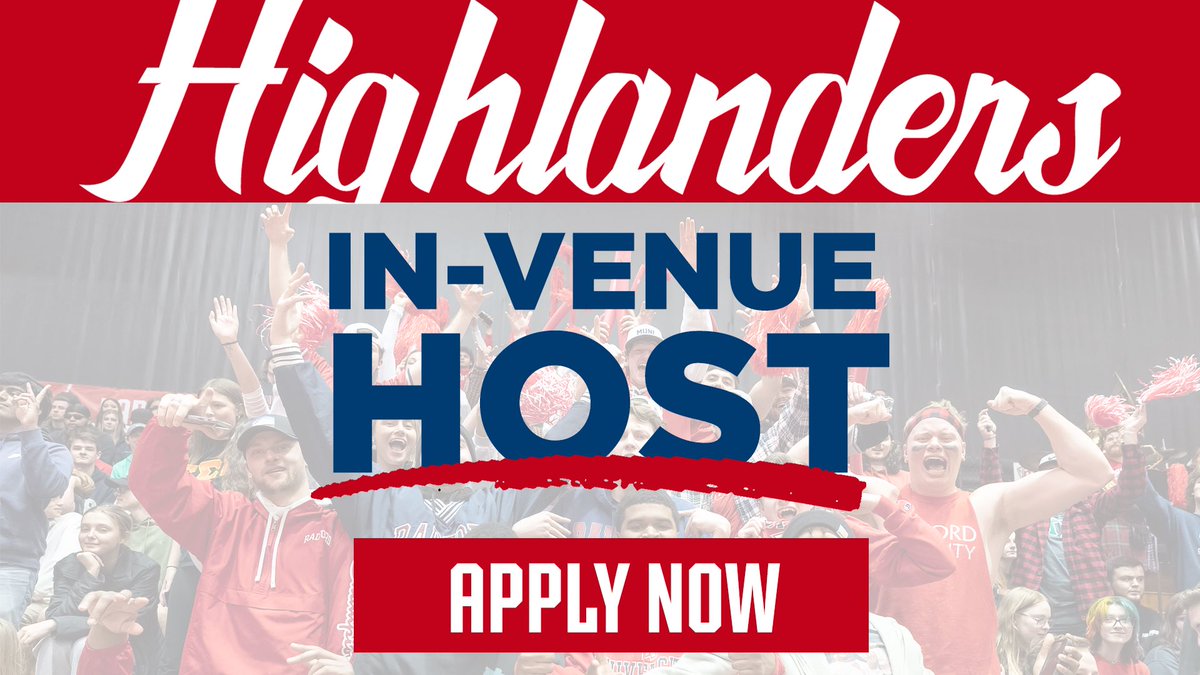 ru_athletics's tweet photo. We are looking for an in-venue host! 
Are you: 
🔴 Passionate about Radford Athletics? 
🔴 Charismatic? 
🔴 A strong public speaker? 

Sound fun? 
Fill out the interest form here ➡️ https://t.co/qIbfRQjHpd

#RiseAndDefend https://t.co/Ls3GsYrRuu