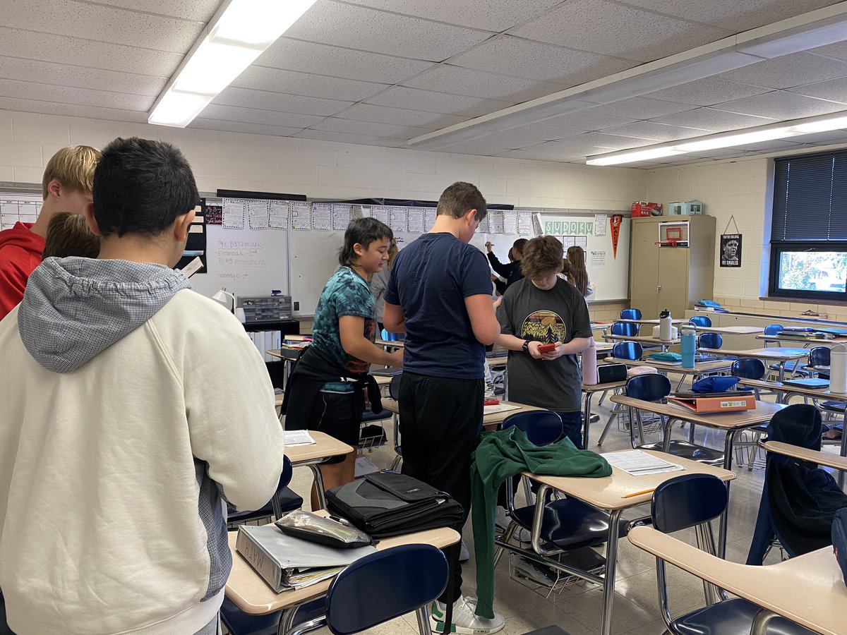 KBrownAWJHS's tweet photo. Successful day in Honors Math! Collaborative whiteboard work and real life application…nothing better! https://t.co/zaZy2CEB0B
