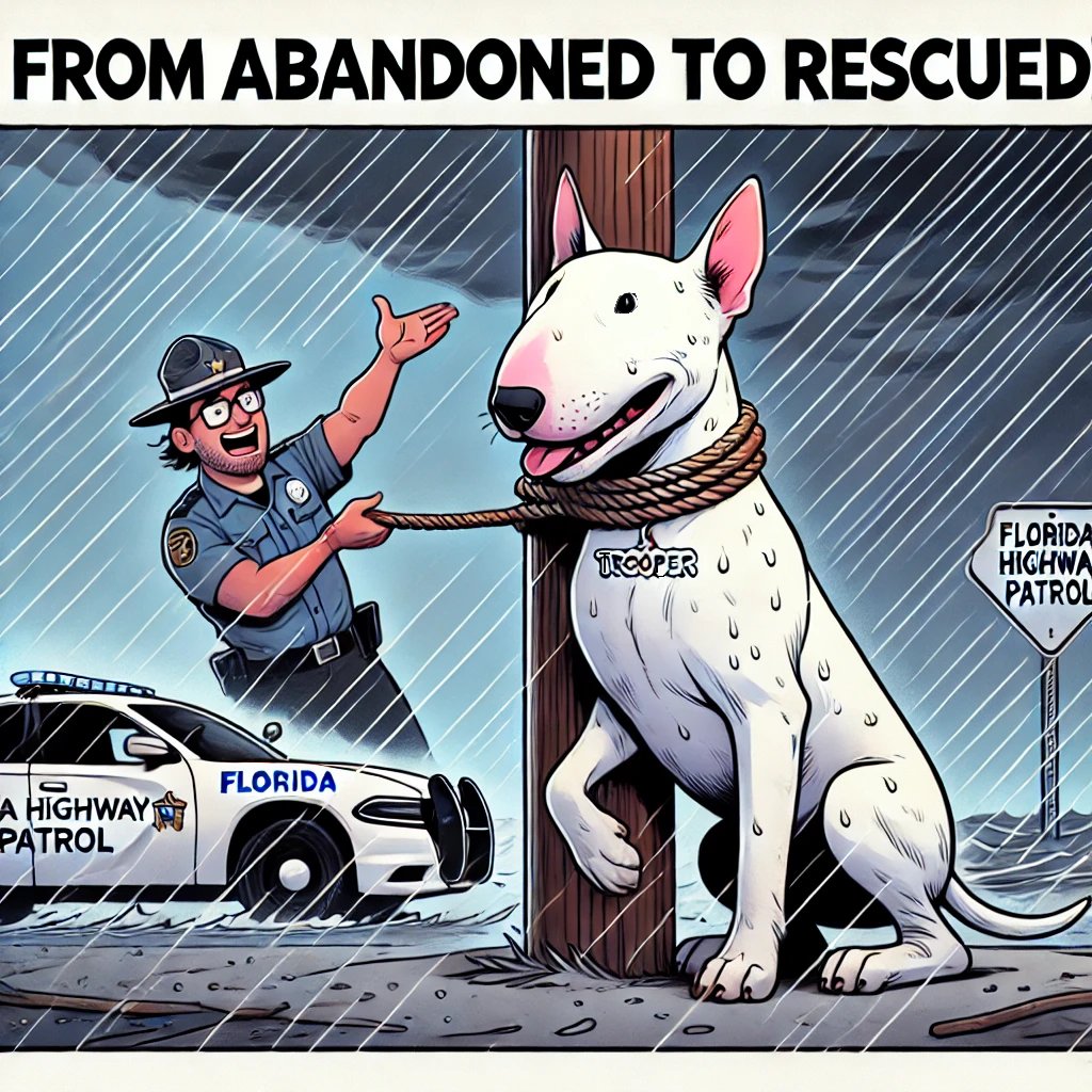 Trooper_sol's tweet photo. @wizardofsoho Check out $TROOPER. He is a hero going viral after being rescued from the hurricane in Florida! #TROOPER #TrooperRescue 

2KYfdou5tDMWU4PbbwHoHwY4d1NMNoxxVeoDGMm3pump https://t.co/dH2TS7x6mL