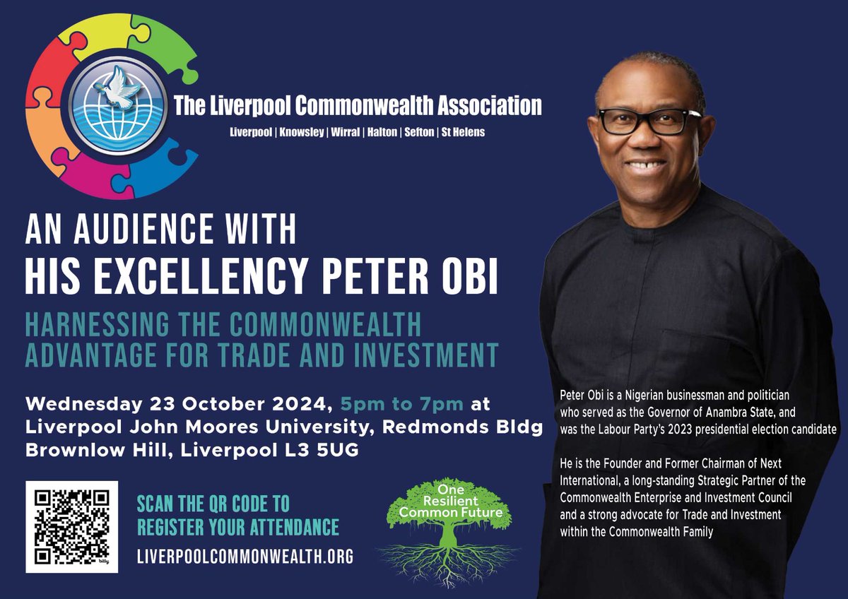 Important Update!
Due to an incredible response, we have upgraded to a larger venue and are pleased to release 50 more tickets for An Audience with His Excellency <a href="/PeterObi/">Peter Obi</a>. Don’t wait—grab your ticket before they’re gone! 
eventbrite.co.uk/e/104785374776…