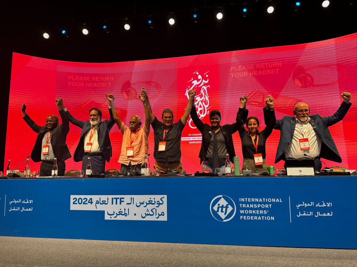 JulioSosaFrate's tweet photo. Un nuevo #desafío comienza en mi carrera #sindical ahora como Presidente de la Sección Ferroviaria a nivel mundial por 5 años. #Compromiso que también asumiré en la silla del Comité Ejecutivo q ocuparé  representado a todos mis compañeros #ferroviarios del mundo. #ITFCongress2024 https://t.co/4dxBz1PnDh