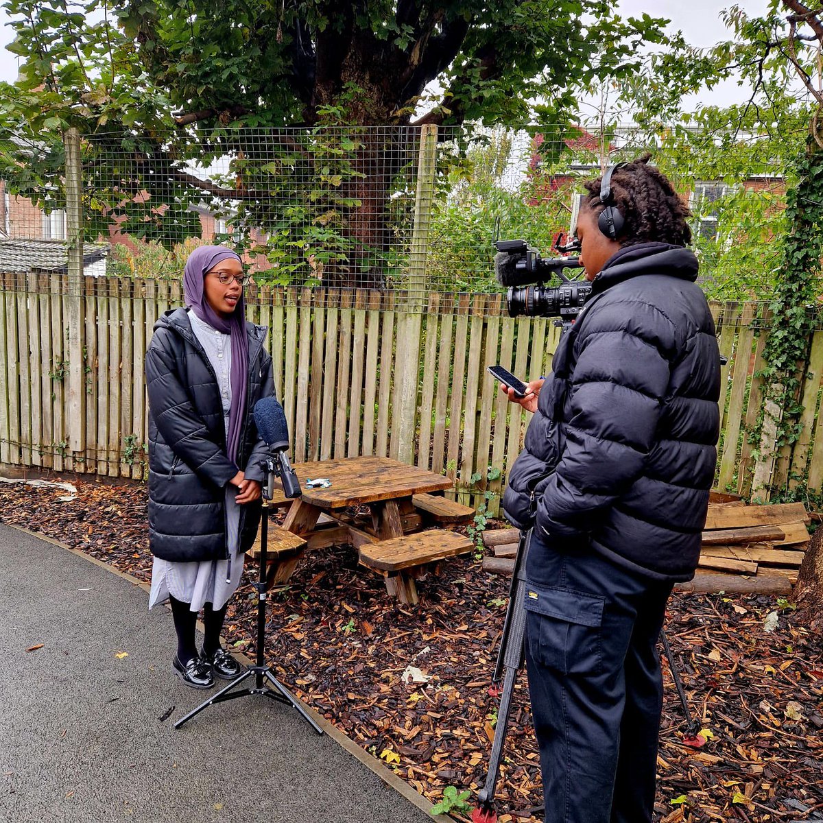 arktindal's tweet photo. 🌳 @itvnews came to visit today to learn all about #EducationNaturePark at Tindal🌳

🍃 Our eco-council were excited to showcase how this grant has helped turn grey to green and provide more opportunities to learn about nature! 🍃

#HiddenNatureWeek @NHM_London @EcoSchools https://t.co/UeHaOIQaNF