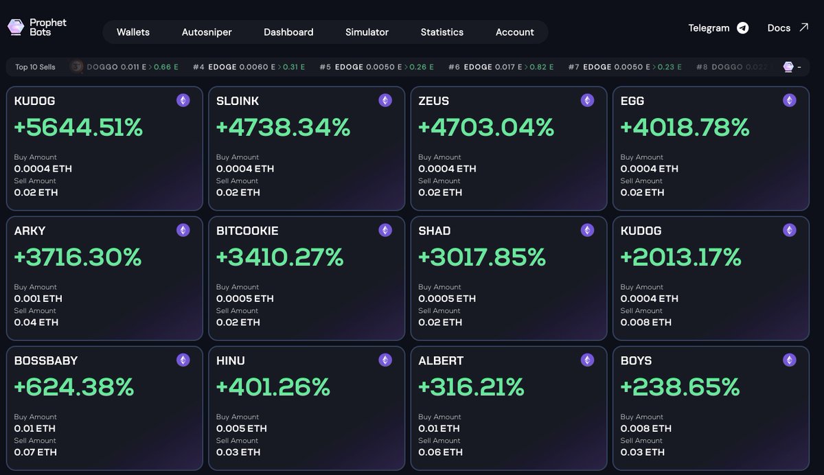 ProphetBots's tweet photo. No Marketing. Straight Facts.

Solana AutoSniper & Token News 📚

Currently the following items are ongoing development;

• SOL telegram AutoSniper integration
• SOL transaction routing
• SOL Core AutoSniper
• SOL AutoSniper features such *many* TPs
• SOL telegram bot
• Terminal PNL system 
• Terminal Group PNLs
• Terminal support for SOL AutoSniper
• Dynamic TP system
• Simulator support for SOL Algo
• Signal dashboard support for SOL Algo
• Verify system rework
• Heuristic SOL algo development 
• Neural Network based SOL algo development 
• Data retrieval & integrity services
• Execution pathway refactoring
• Cluster Stability
• ETH Algo data collection & refining
• ETH manual tx improvements
• SOL telegram AutoSniper trade communication & PNLs
• Including features to support the AS such as manual buys/sells

Core development priority lies in building out the remainder of the SOL AutoSniper infrastructure of which is very near completion (+90%)

The remaining work that remains before release is continued & growing focus on the SOL Algorithm. 

We don't want to launch with questions around it's profitability. It should be dead clear.

This will send waves across the space. There will be a much longer term positive impact on all involved in the ecosystem.

To further improve output & delivery times, today we hired 2 additional SOL developers amongst 100+ applications after a long interview & hiring process.

We currently have a brilliant & experienced team of 9 working on all aspects of the SOL ecosystem. 

We are set to release the SOL AutoSniper & Algorithm next month, in November!

In anticipation of release, users will have access to profitability testing, backtested data & significant onchain results they will be accessing upon launch. 

Additionally, the team is *considering* what's best for the token upon SOL AS launch & whether it's the best time to migrate.

In doing so, we would achieve;

> Marketable cashtag to attract new investors through social proof
> Solution to the tax issue. Team can begin exploring 0/0 taxes. Once again, highly attractive to new investors.
> Consequently, the ability to start our entries into valuable CEXs.
> This in turn, solves various volume & liquidity attractions. NB: Ones that actually bring value, not just checkbox CEXs used for pointless marketing.
> Possible introduction of buyback mechanisms in a more efficient manner. Maybe we become deflationary?

Should this be executed upon, we would do it in a clean, audited & professional manner. 

Backed by SUBSTANTIAL marketing so that the market recognises us for our new ticker. Please don't underestimate the capitals on substantial! We really mean that. 

Additionally, temporary buybacks should any levels need to be supported in the process. 

This would be something that'd be completed before the SOL AS launch.

No confirmation on this yet, nor date or process. We are merely floating the possibility.

Anyway, enough typing from me...

Cracking on with the development of shifting the trading landscape.

ProphetBots Takeover🔮