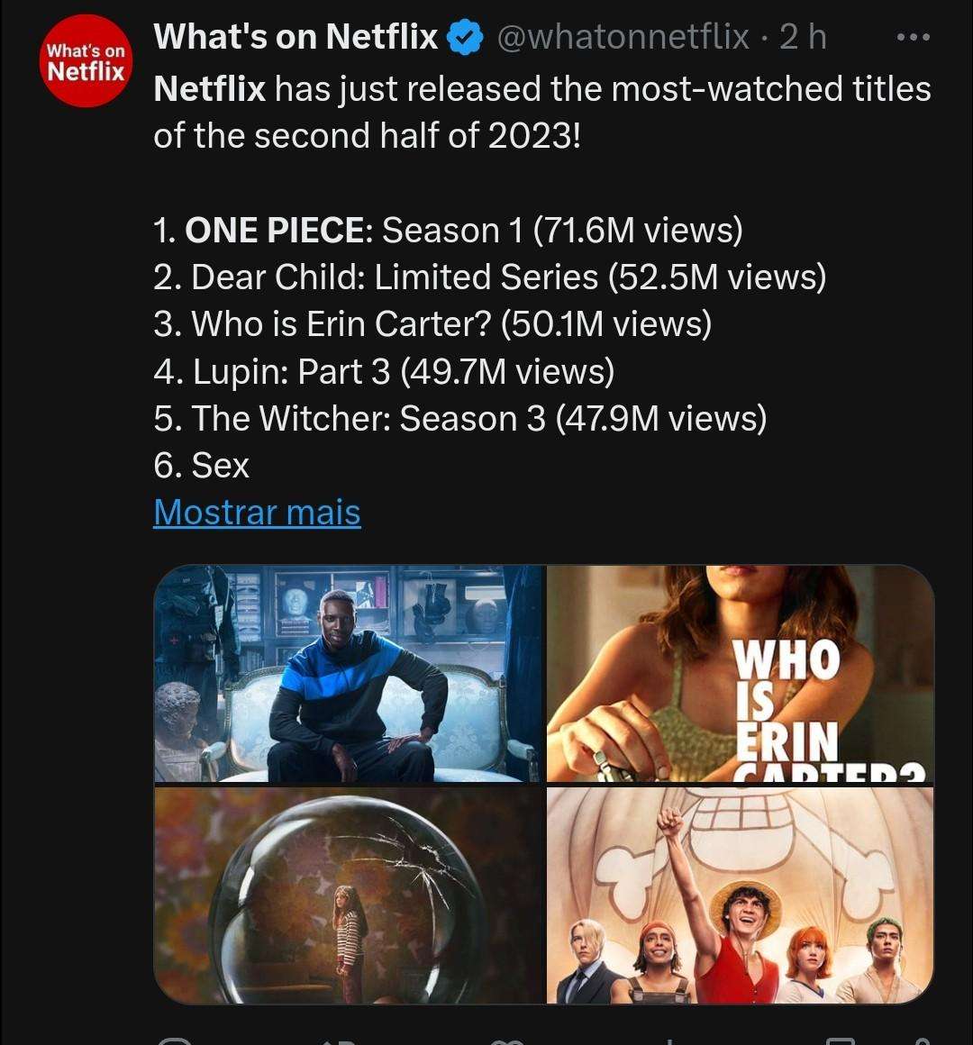 One Piece. Netflix confirmed this last year