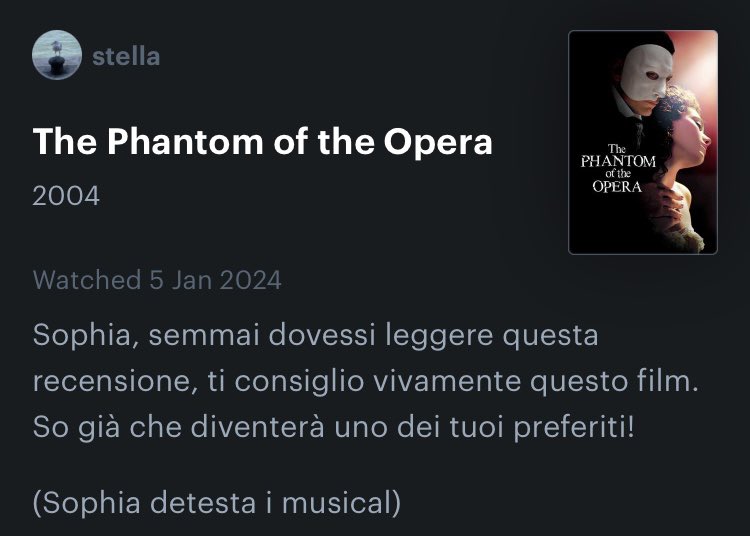 iinterstella_'s tweet photo. Rubrica delle recensioni più simpatiche che ho fatto (tweet fatto unicamente per elevare la mia persona e ricordarmi quanto sono simpatica): https://t.co/zjUiOvyILP