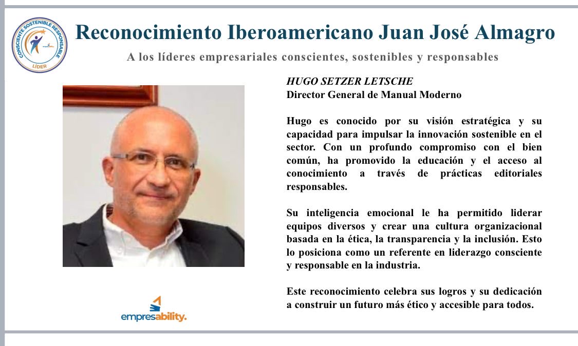 Muy honrado y comprometido por este reconocimiento!