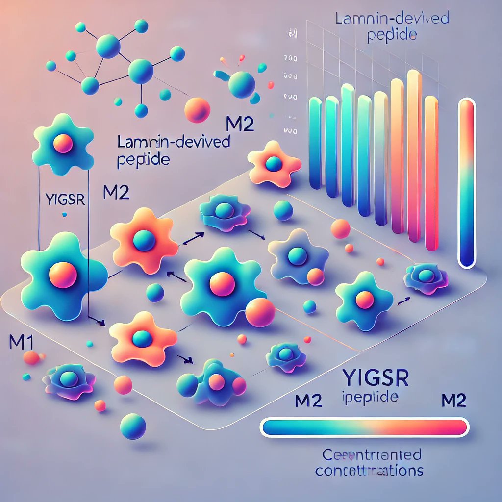 A. Jha and E. Moore, YIGSR, A Laminin-Derived Peptide, Dictates a Concentration-Dependent Impact on Macrophage Phenotype Response!
link.springer.com/article/10.100…
