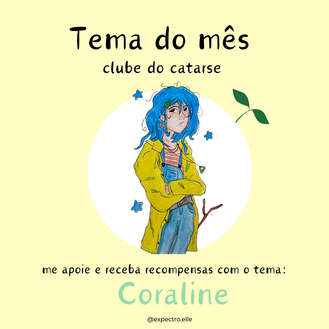 chlorinezoka's tweet photo. oi, amivos! que tal assinar meu clube de outubro e receber coisinhas de coraline, hein? 
assine aqui no link ou via pix (mando a chave na dm!) ajude esta pobre miserável artista com um rt que seja 🙏🏻♥️
https://t.co/fFl7PQ3i72 https://t.co/T6vB91ZdyJ