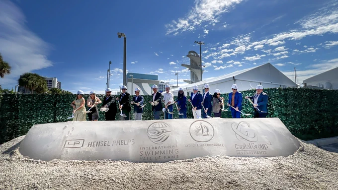 Group photo from ISHOF Groundbreaking