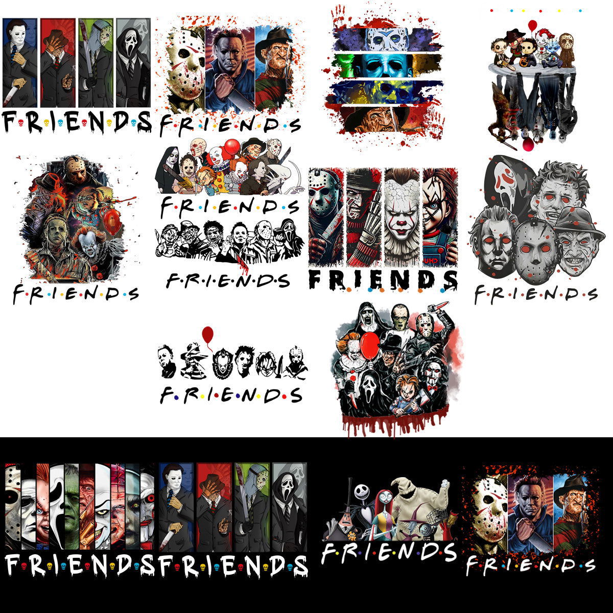 PacksDesigns's tweet image. 🎃👻 Unleash the spooky spirit this Halloween with our "40 Halloween Slashers Friends Horror Movie Designs Bundle"! Perfect for your DIY projects, decorations, or costumes. Get it now for just $8.99! 🕷️✨ #Halloween #HorrorMovies #DIYDesigns