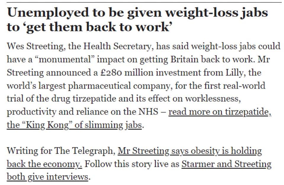 This is not only dystopian, but poorly thought through. Without the personal motivation and lifestyle changes to support the 💉 it’s pointless. And also, how would the capacity in the health care system be found to support this?