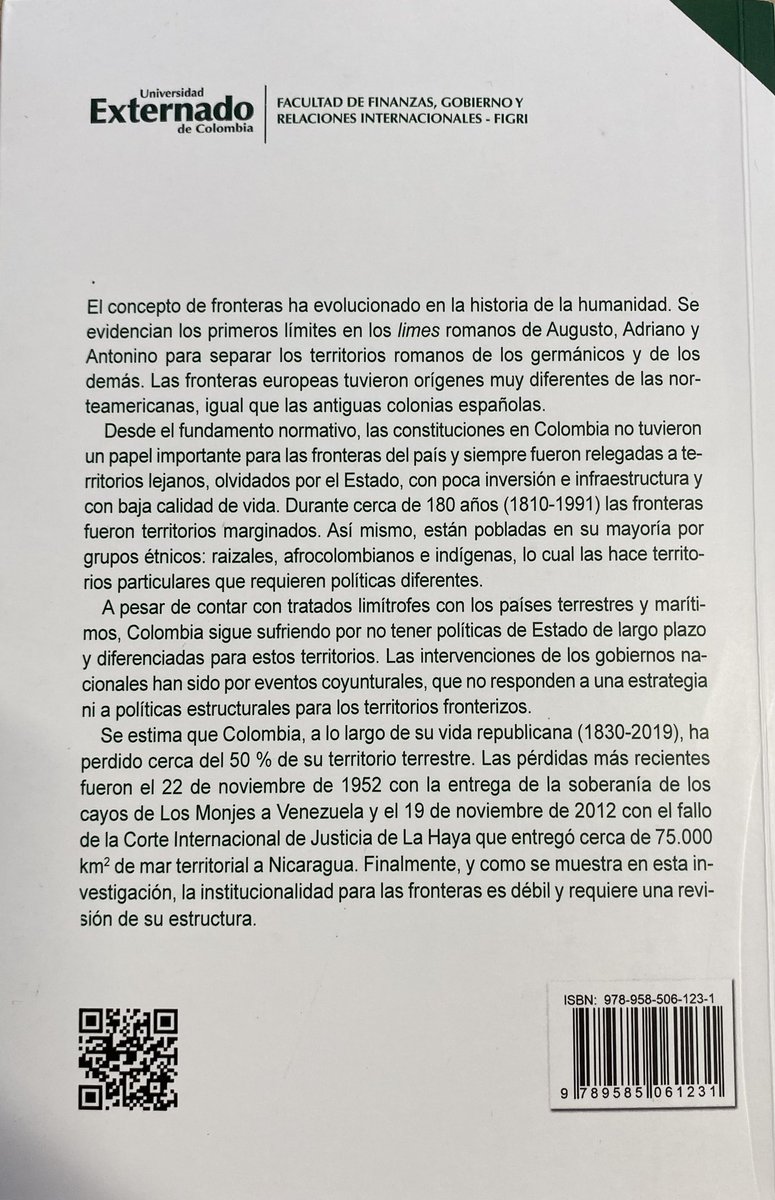 profecano25's tweet photo. Hablemos de fronteras en Colombia… los invito a analizar el tema. Gracias @UExternado y @FIGRIExternado. Mucho por estudiar @CancilleriaCol y @DNP_Colombia, gracias a todos. https://t.co/Cc1mbH12T7