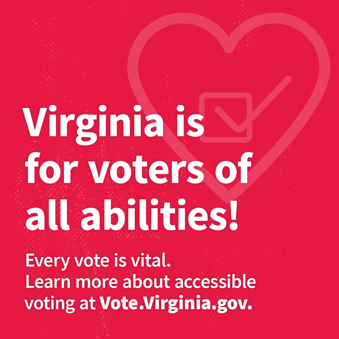 If you need help voting, you'll get it. To learn more about voting accessibility, contact your registrar or visit Vote.Virginia.gov.  #VaElections2024 #VaisForVoters
