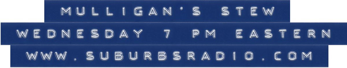 Mulligan's Stew (@mulliganradio) on Twitter photo Mulligan's Stew, Wednesday at 7pm Eastern
suburbsradio.com
<a href="/MulliganRadio/">Mulligan's Stew</a> <a href="/SuburbsRadio/">Rockin' the Suburbs Radio</a> Mulligan's Stew, Wednesday at 7pm Eastern
suburbsradio.com
<a href="/MulliganRadio/">Mulligan's Stew</a> <a href="/SuburbsRadio/">Rockin' the Suburbs Radio</a>
