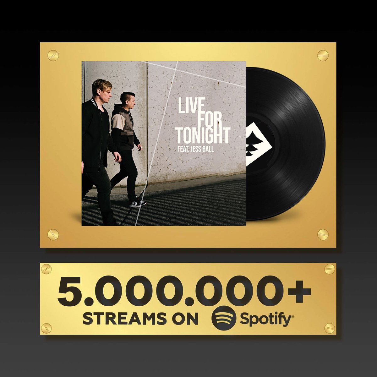 'Live For Tonight' with Jess Ball reaching 5M stream on <a href="/Spotify/">Spotify</a> alone feels amazing! Thank you for listening!