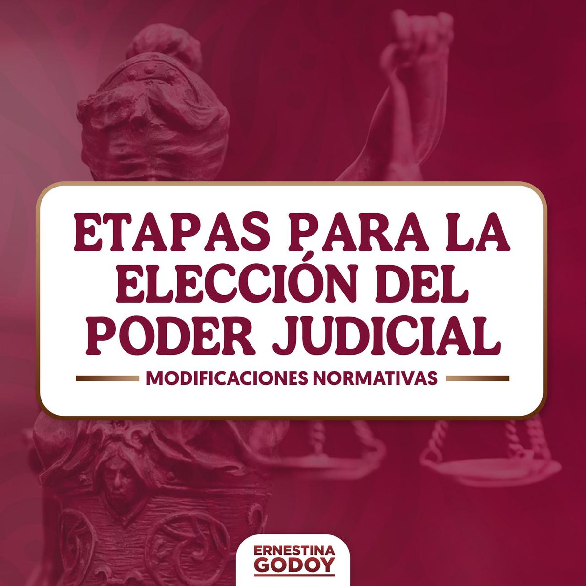 ErnestinaGodoy_'s tweet photo. A partir de hoy, en el Senado de la República se emite la convocatoria general para los Poderes y con ello dar inicio al proceso para la renovación y elección del Poder Judicial, rumbo a las votaciones del 2 de junio de 2025.
Por lo cual, Comparto con ustedes las fechas importantes para este cambio: