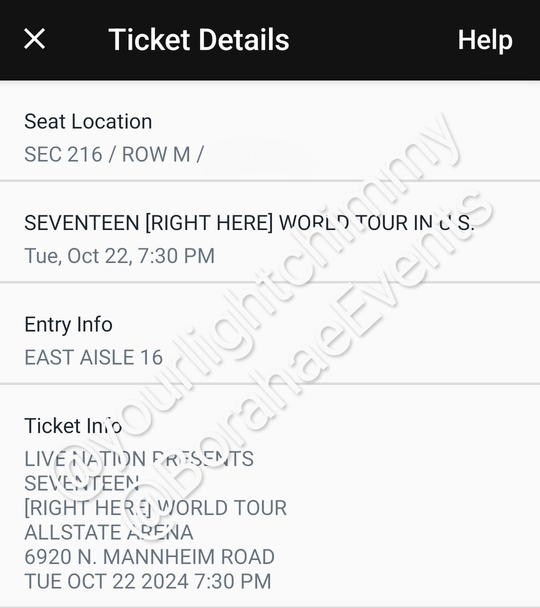 WTS 1x SVT 'RIGHT HERE' 2024 TOUR - ROSEMONT, ILLINOIS TICKET (ALLSTATE ARENA)

💰: $95 (fv)

I can't make it anymore, would hate for the ticket to go to waste!

SERIOUS INQUIRIES ONLY PLS!!

pls rt &amp; share!