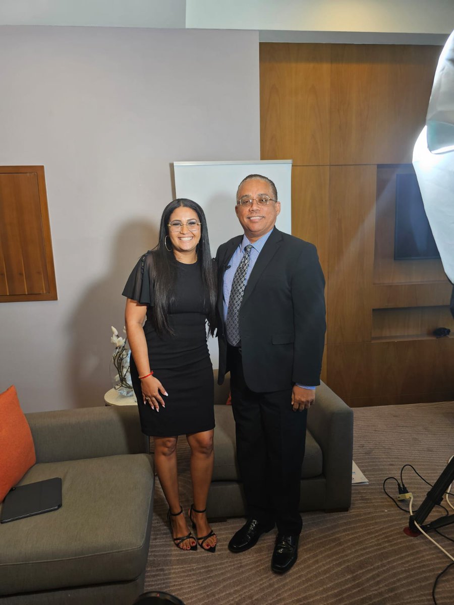 cariri_tt's tweet photo. #BTS Glimpse a behind the scenes look at CARIRIโs CEO, Hans-Erich Schulz, exclusive interview on the Letโs Have a Chat Programme with Priscilla Graanoogst at #IBC2024!
#InternationalBusinessConference #IBCGuyana2024 #LetsHaveAChat #Innovation #Leadership https://t.co/G0RVPGrGkR