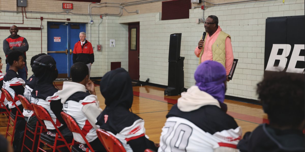 BostonSchools's tweet photo. Congratulations to @welovetba Football Head Coach Raul Brown, who was named the @Patriots Coach of the Week! We thank the @PatsFoundation and Kraft Family for their support. 

Learn more: https://t.co/bI5dS9yWvQ 

(Photos via the New England Patriots) https://t.co/Bo4f0RZrua
