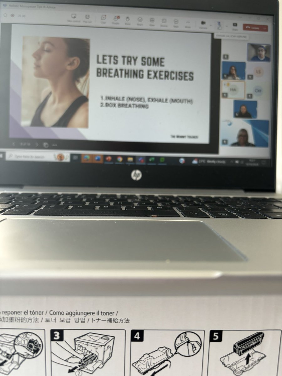 VivJohnHRBP's tweet photo. Amazing session delivered by @themummytrainer today to our Academy Transformation Trust colleagues. Very informative with lots of great tip on how to help ourselves there the stages of menopause.

#transformingPD #ATTInstitute  #menopauseawarenessmonth https://t.co/bDD7cea7o0