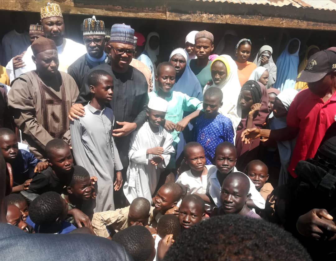 ziter001's tweet photo. His Excellency Mr. Peter Obi's Visit to Kawo Almajiri School

Today, we were honored to welcome @PeterObi, for a follow-up visit to Kawo Almajiri School. Just four months ago, Mr. Obi graciously donated 10 million naira to support educational initiatives at the school. 

During his visit, Mr. Obi expressed his delight upon seeing the remarkable progress made with the donation. The school has successfully utilized the funds to install two boreholes, build modern toilet facilities, and reconstruct classroom spaces, significantly enhancing the learning environment for the students.

In recognition of this impressive development, Mr. Obi generously pledged an additional 5 million naira to further improve the school's facilities. His parting words echoed a powerful message: "No child should be denied proper education."

This visit was particularly impactful as Mr. Obi came from Abuja, for a condolence  visit to former Governor Senator Ahmed Makarfi, who tragically lost his first child, Faisal, in a car accident along Kaduna-Zaria Road. 

We sincerely appreciate Mr. Obi for taking the time out of his tight schedule to visit Kawo Almajiri School. Together, we can continue to strive for better education for our children irrespective of tribe, region, or religion.

A New Nigeria is POssible 

#PeterObi #EducationMatters #AlmajiriSchool  #CommunitySupport #EveryChildMatters