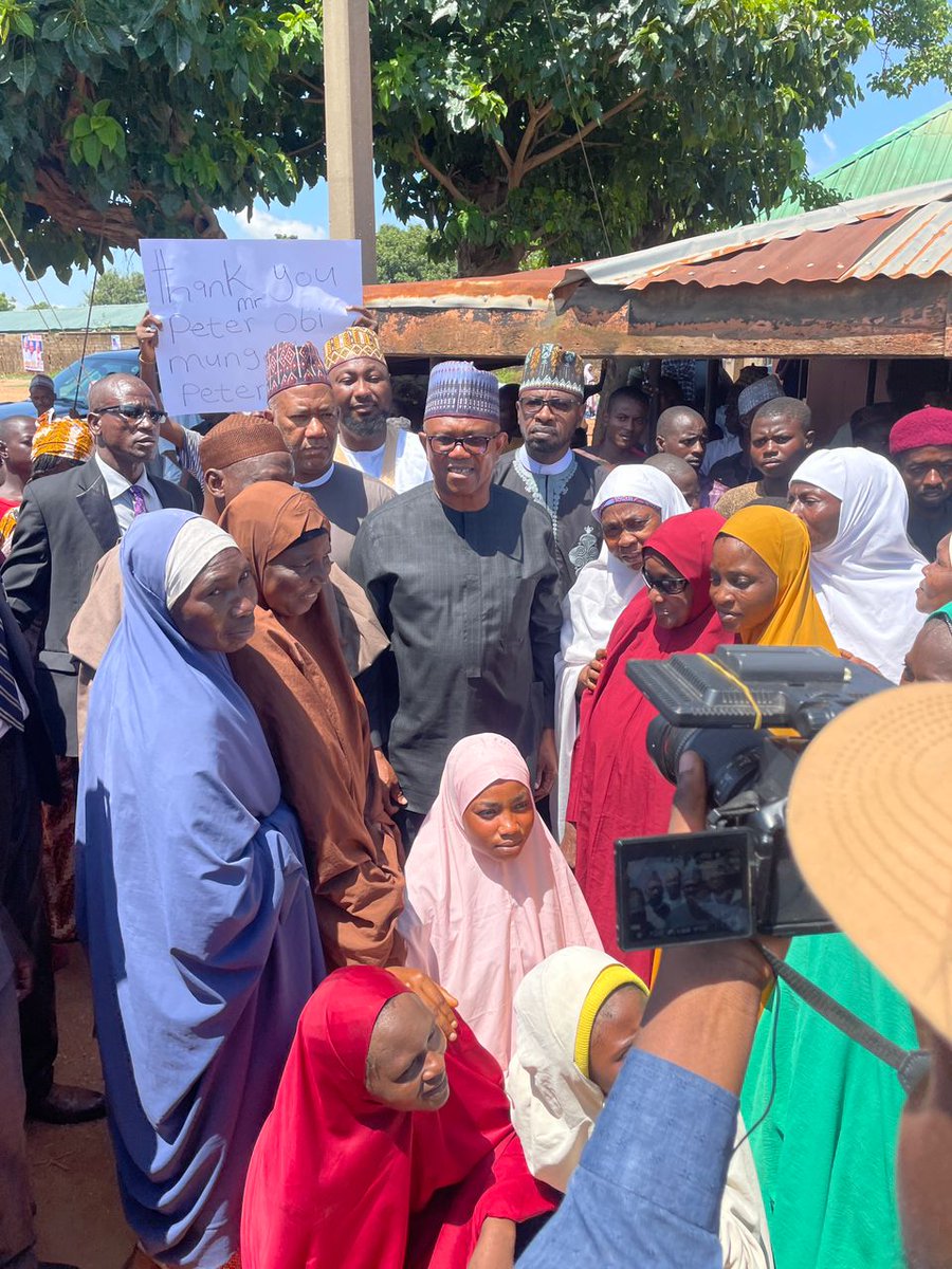 ziter001's tweet photo. His Excellency Mr. Peter Obi's Visit to Kawo Almajiri School

Today, we were honored to welcome @PeterObi, for a follow-up visit to Kawo Almajiri School. Just four months ago, Mr. Obi graciously donated 10 million naira to support educational initiatives at the school. 

During his visit, Mr. Obi expressed his delight upon seeing the remarkable progress made with the donation. The school has successfully utilized the funds to install two boreholes, build modern toilet facilities, and reconstruct classroom spaces, significantly enhancing the learning environment for the students.

In recognition of this impressive development, Mr. Obi generously pledged an additional 5 million naira to further improve the school's facilities. His parting words echoed a powerful message: "No child should be denied proper education."

This visit was particularly impactful as Mr. Obi came from Abuja, for a condolence  visit to former Governor Senator Ahmed Makarfi, who tragically lost his first child, Faisal, in a car accident along Kaduna-Zaria Road. 

We sincerely appreciate Mr. Obi for taking the time out of his tight schedule to visit Kawo Almajiri School. Together, we can continue to strive for better education for our children irrespective of tribe, region, or religion.

A New Nigeria is POssible 

#PeterObi #EducationMatters #AlmajiriSchool  #CommunitySupport #EveryChildMatters
