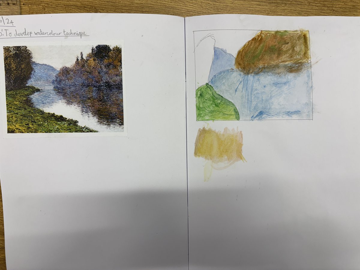 LittleWalthamPS's tweet photo. Fantastic artwork in Year 4 as part of the River Landscapes unit of study! https://t.co/EFzISbH6sV