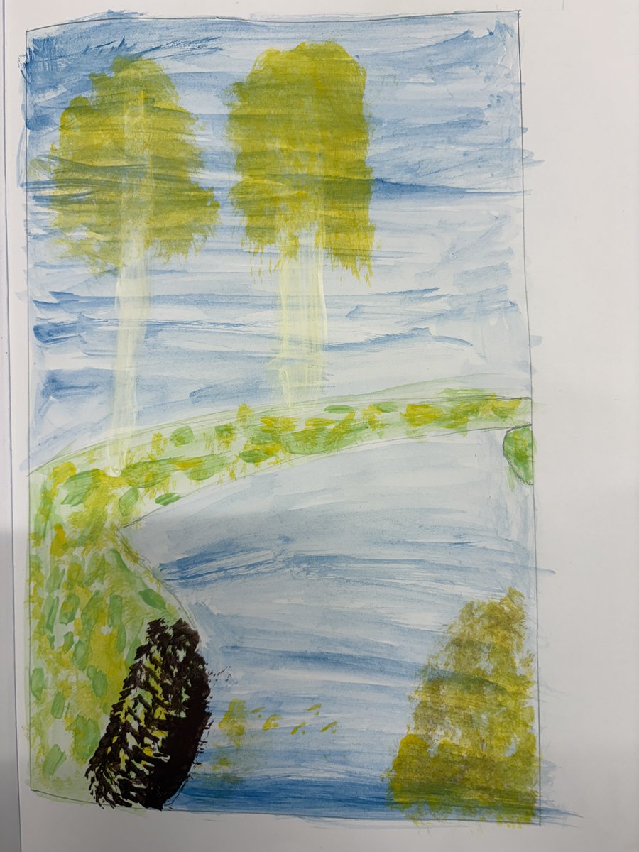 LittleWalthamPS's tweet photo. Fantastic artwork in Year 4 as part of the River Landscapes unit of study! https://t.co/EFzISbH6sV