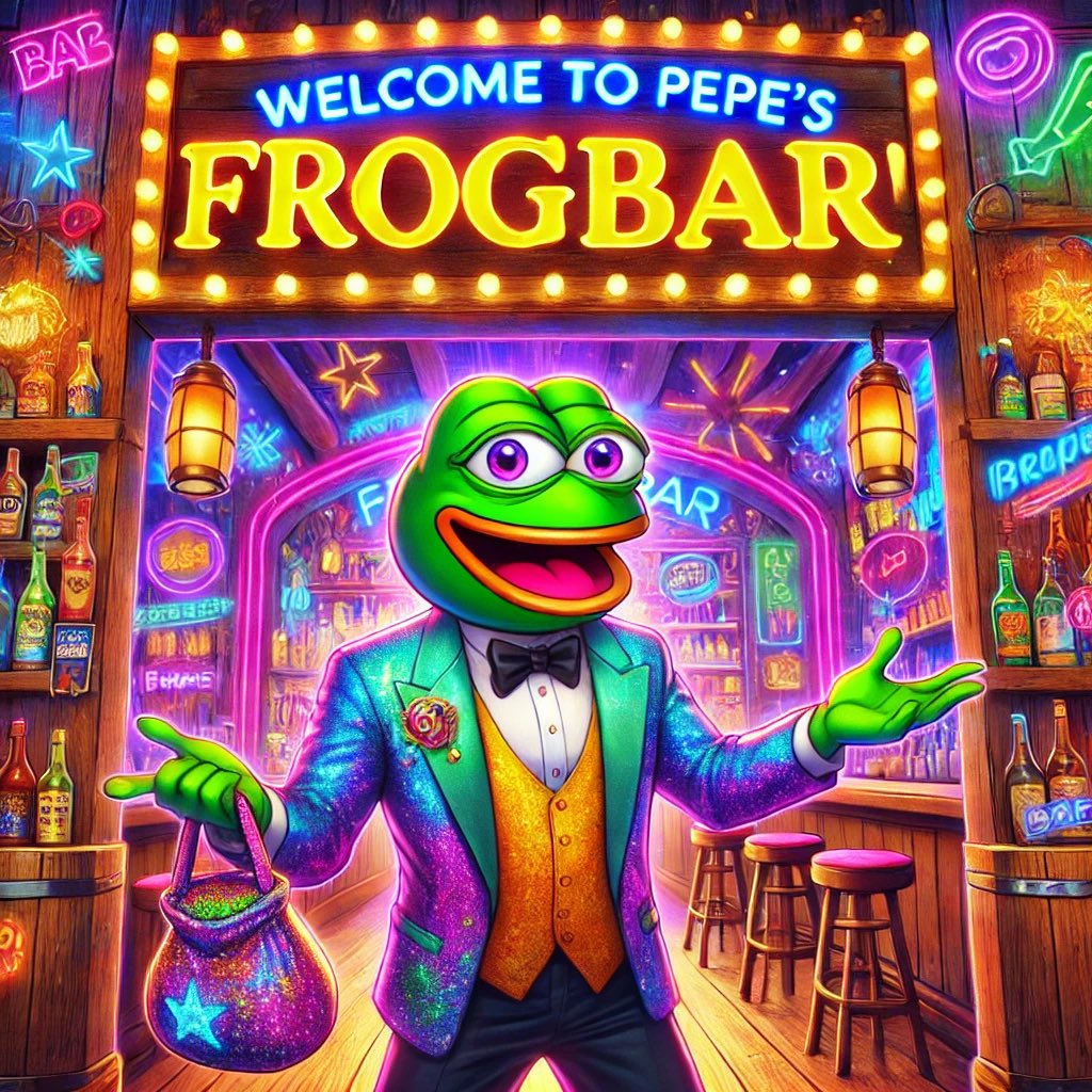 Ikrd27's tweet photo. @CryptoThro Take a look at @pepefrogbar don’t miss this opportunity! Next big project! https://t.co/DXvKyZadgo