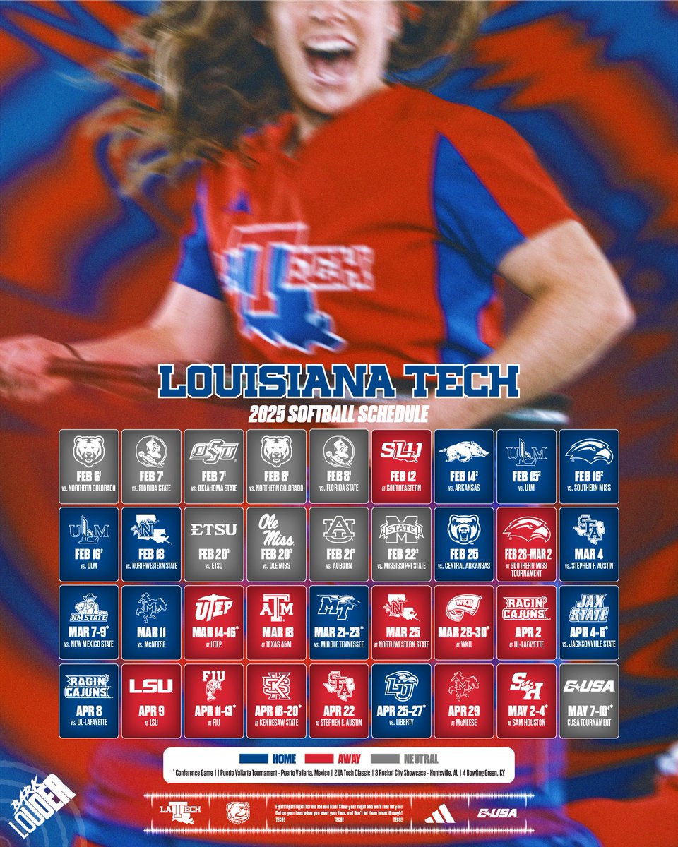 The full 2025 schedule is locked in. Mark your calendars. 

#HBTD | #BarkLouder 🐶
