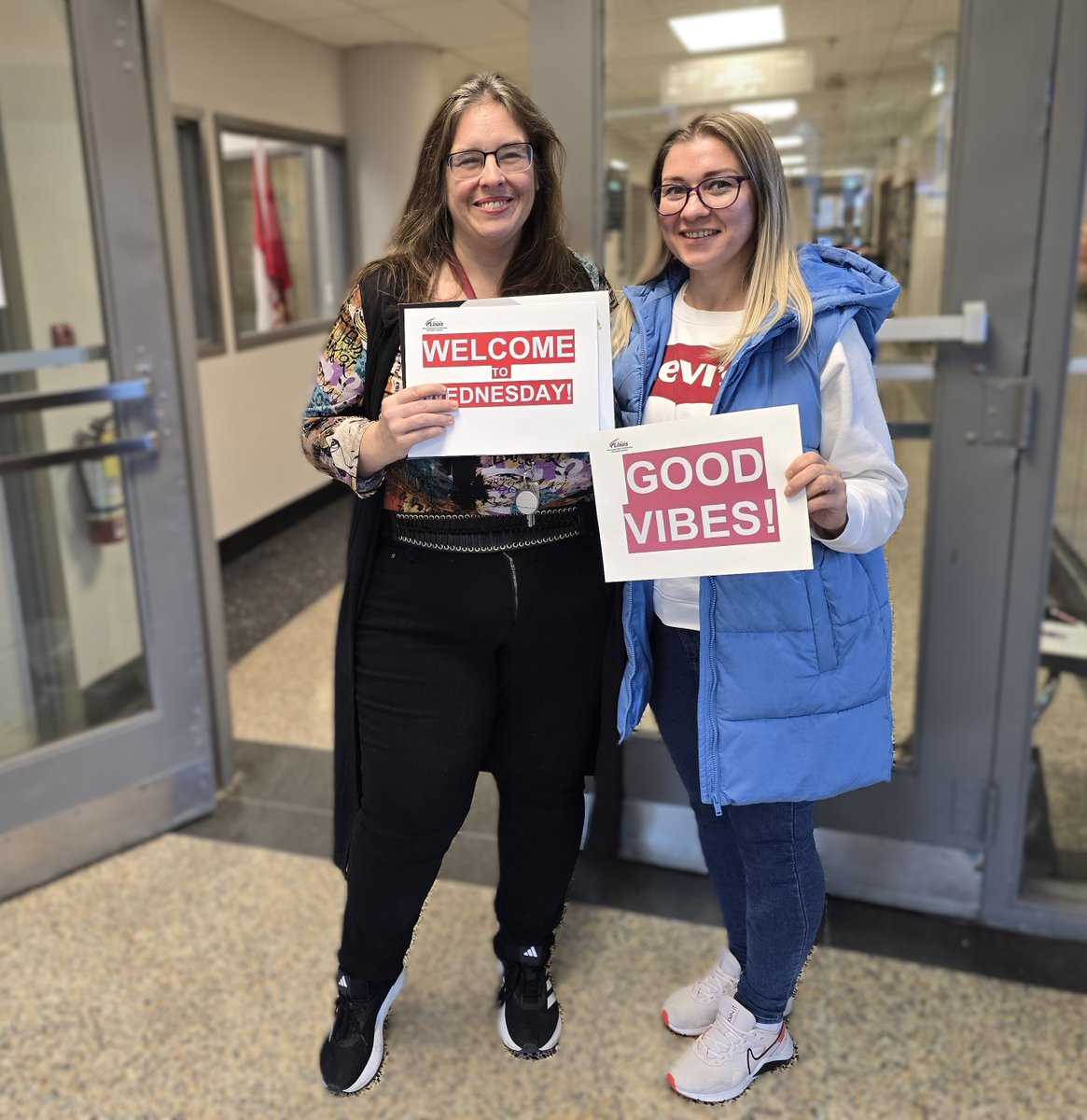 Is your day just OKAY, so far? <a href="/StLouisWCDSB/">St. Louis WCDSB</a> started the day with our Wednesday SMILE.  Let's make your day better. #BeWellStayWell #goodvibesonly #welcometowednesday #wcdsbignite