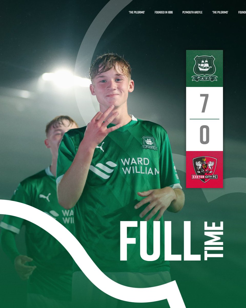 WHAT A NIGHT! 🤩

A great performance ends in victory for the Under-17s at Home Park in the Devon Derby 💚

#pafc