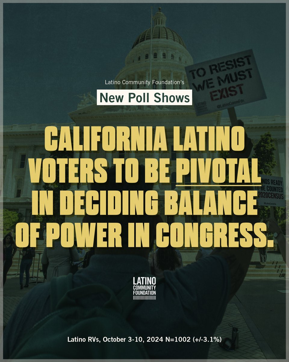 Latino Community Fdn (@latinocommfdn) on Twitter photo 🗳️Election Day is less than 3 weeks away & we’re excited to unveil the findings of our latest poll, conducted in partnership with <a href="/BSPresearch/">BSPresearch</a>, of Latino voters in California’s five competitive congressional districts!📊
📰More from <a href="/CalMatters/">CalMatters</a>: calmatters.org/newsletter/wag… 🗳️Election Day is less than 3 weeks away & we’re excited to unveil the findings of our latest poll, conducted in partnership with <a href="/BSPresearch/">BSPresearch</a>, of Latino voters in California’s five competitive congressional districts!📊
📰More from <a href="/CalMatters/">CalMatters</a>: calmatters.org/newsletter/wag…