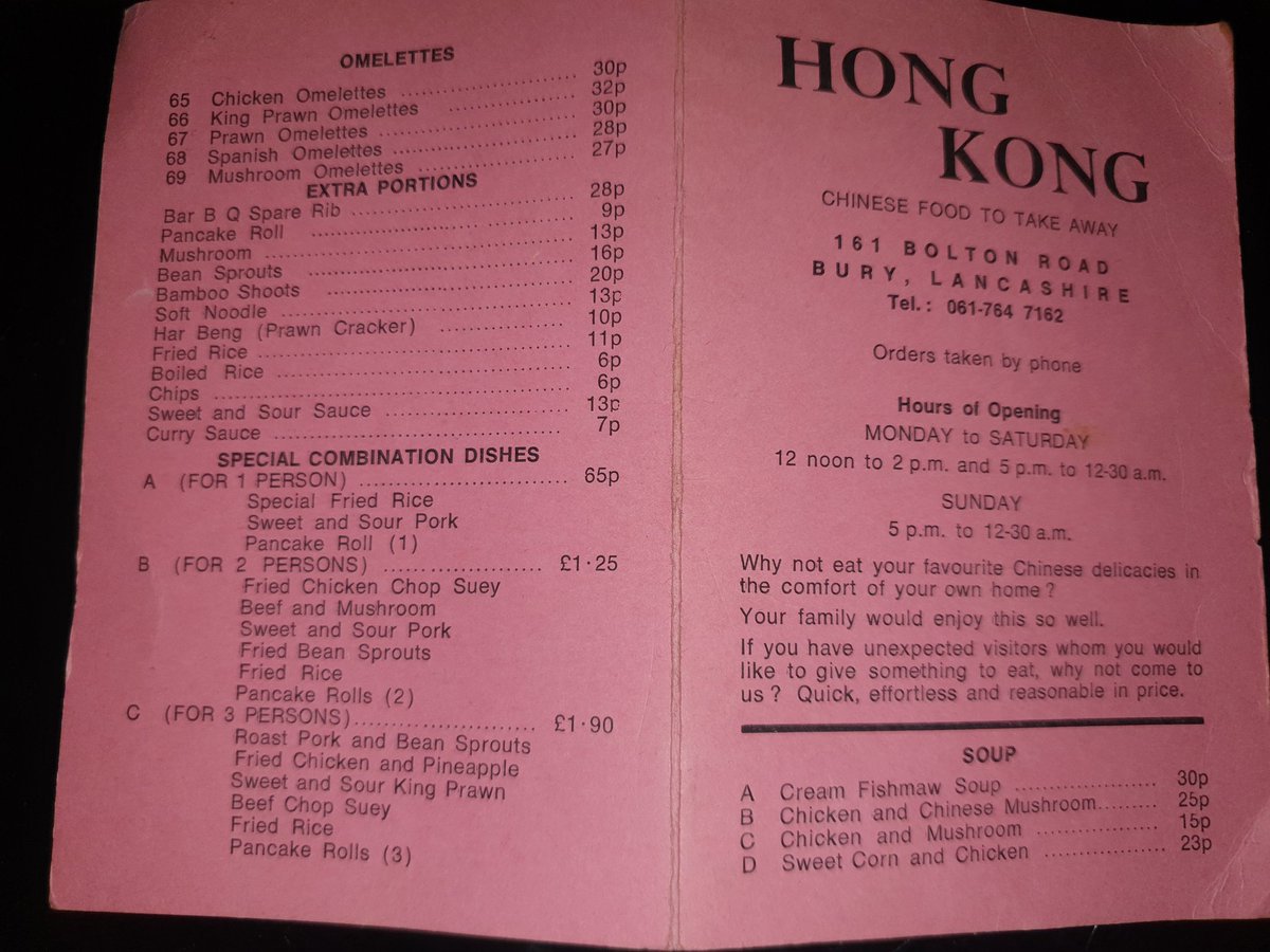 RyleyWan's tweet photo. Found an old Chinese menu. 6p for chips https://t.co/L2yathWl6k