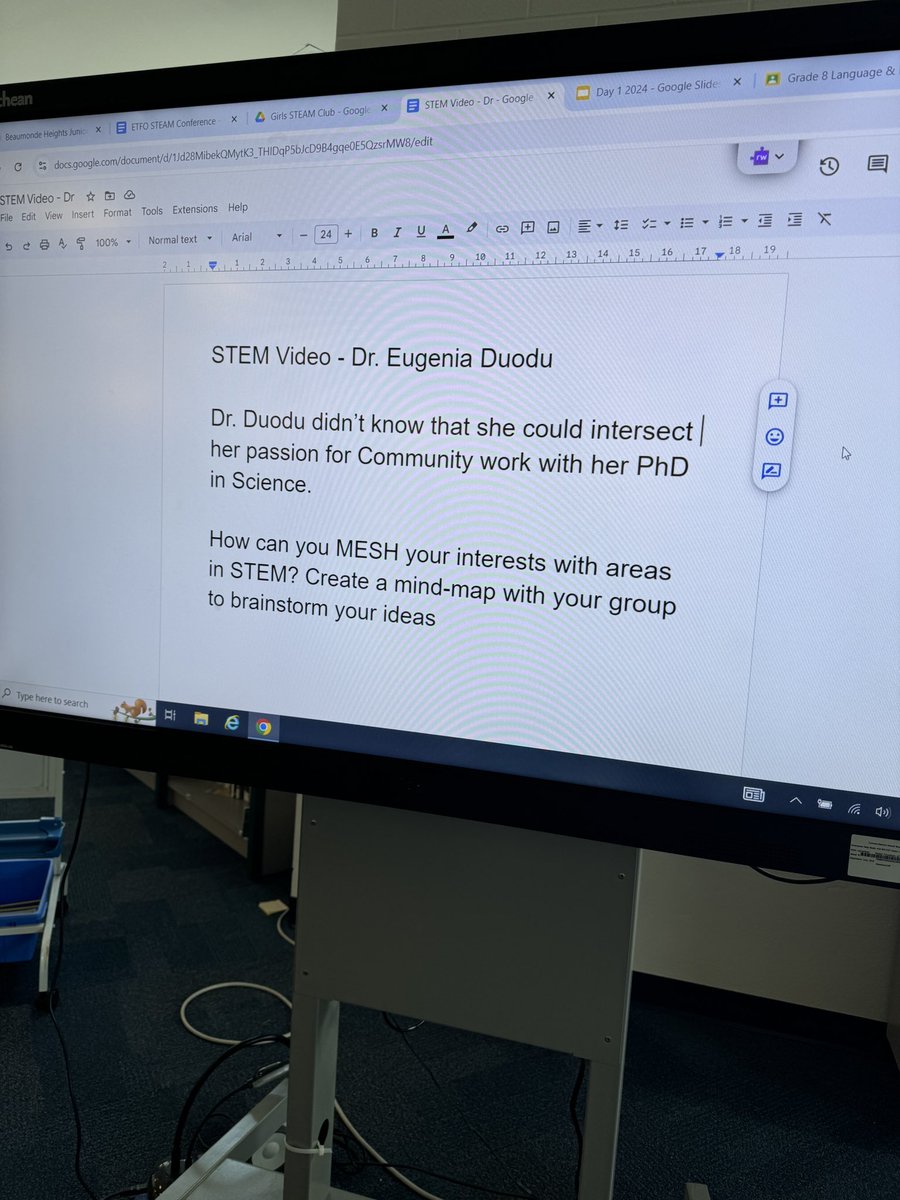 PavWander's tweet photo. Our STEAM Club for Female-Identifying students was a-buzz yesterday as we talked about how our interests can intersect with fields related to STEM.
@EugeniaDuodu’s #TedTalk was an excellent starter to discuss #ImposterSyndrome, #MarginaizedCommunities & #Underrepresentation https://t.co/meNeIK86N2