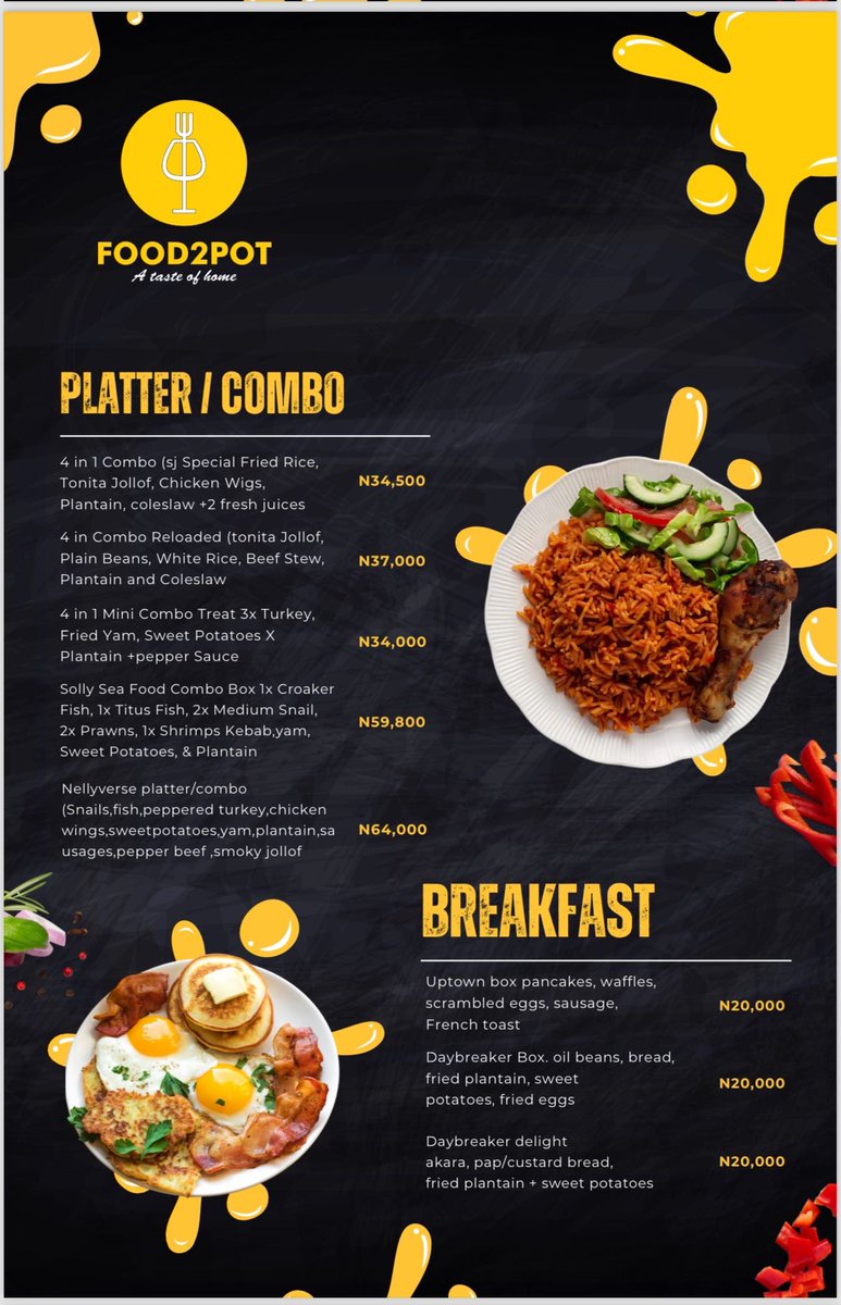 Our newly updated menu just dropped  my Nellyverse hoping to speak to everyone on space in few minutes 
#nellymbonu
#NellyVerse 
#nellybbn
