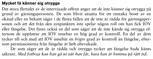 weswasi's tweet photo. @peeterandersson @MM_Flink @janalbinsten BRÅ gjorde för många år sedan en intervjustudie med brottsoffer där deras gärningsperson fick fotboja och fick då en hel del intressanta svar https://t.co/VKHSJcJwNC