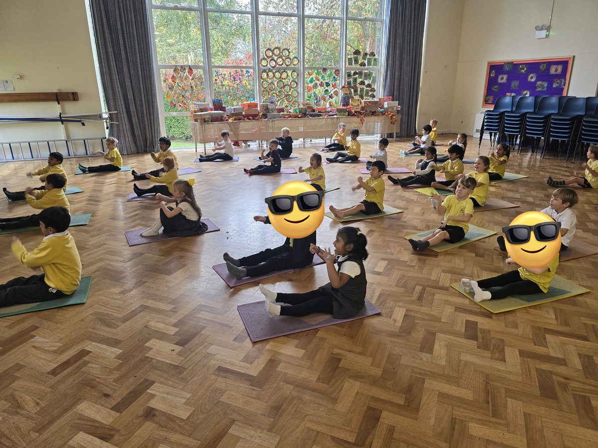 YellowBPEF's tweet photo. After a brilliant final Harvest Festival assembly, it was time for a relaxing PE lesson. We finished it off with some mindfulness breathing. https://t.co/OsbuSnW2gO