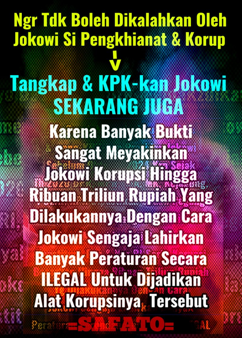 Safato_SFR's tweet photo. @tomatskill0 @jokowi https://t.co/Mqsh3J9a3V