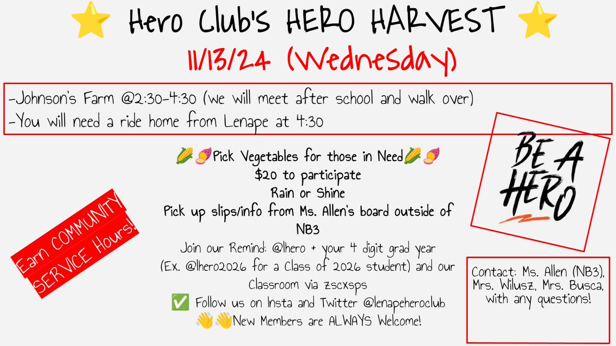 Lenape Hero Club tweet media